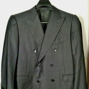 Ermenegildo Zegna Su Misura Trofeo Roma Fit Double Breasted Suit Jacket 54C 44S
